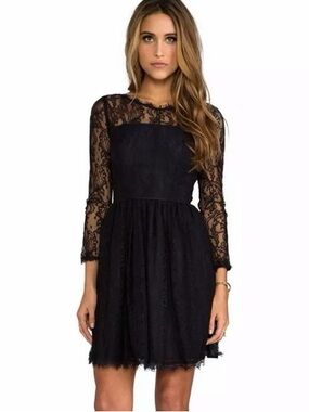 Juicy Couture Fit Flare Lace Overlay Fairy Grunge Y2K Babydoll Dress Whimsigoth